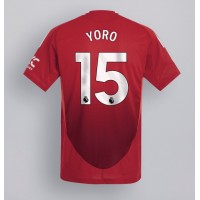 Pánský Fotbalový dres Manchester United Leny Yoro #15 2024-25 Domácí Krátký Rukáv